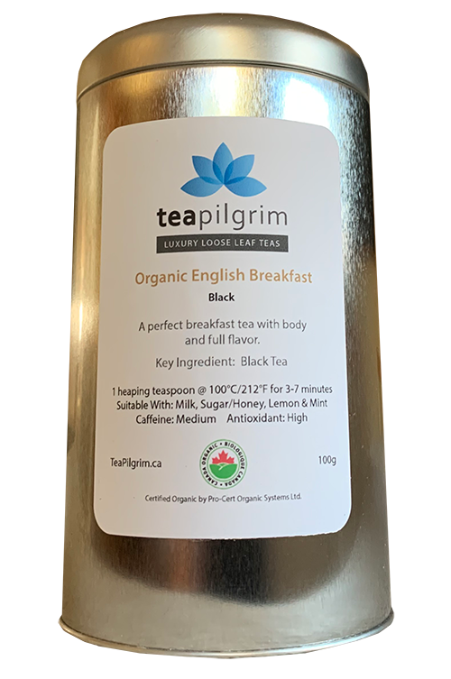 Silver Steel Tea Tin - 3.5oz/100g