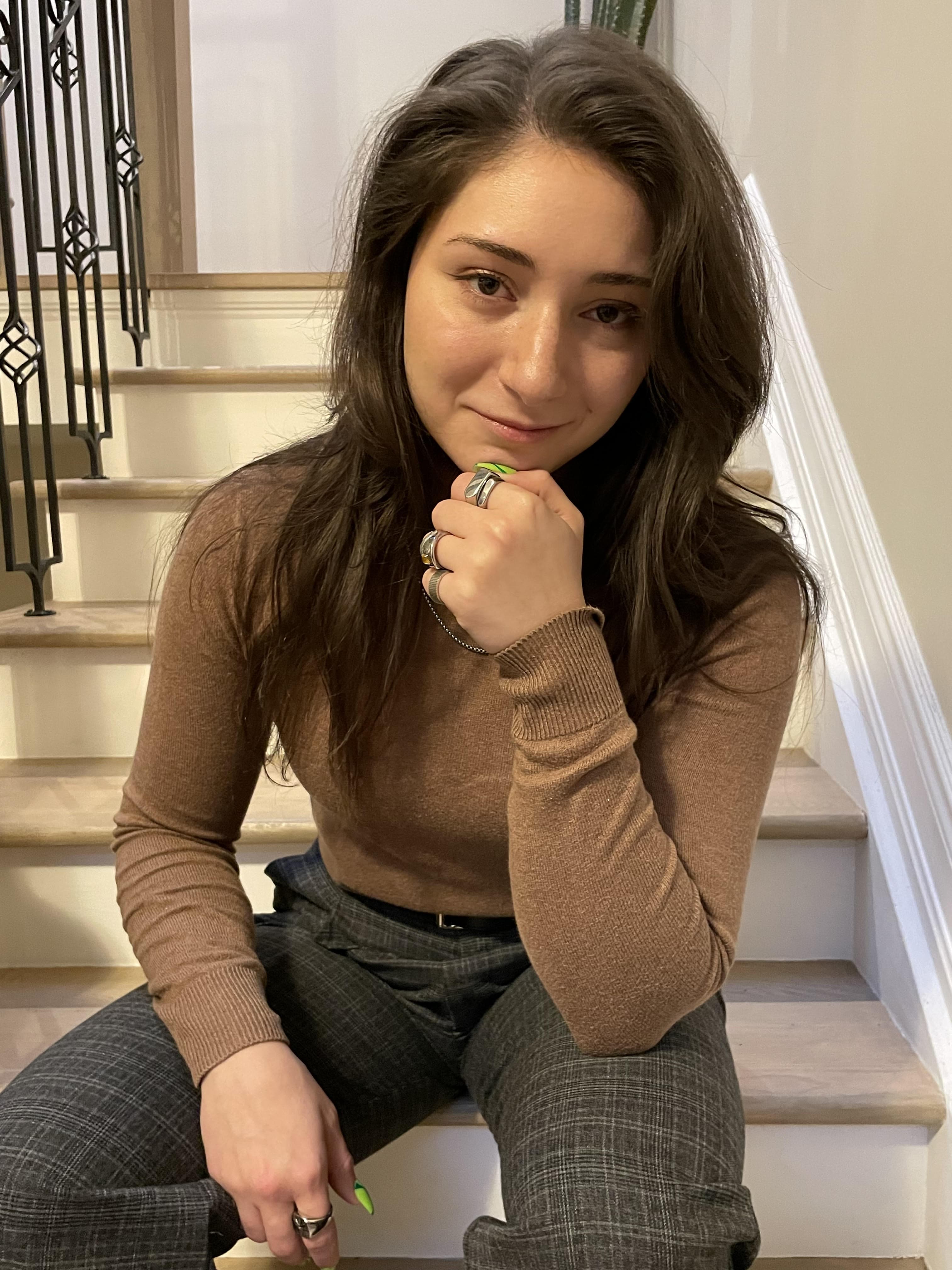 Gabriella Palozzi at a tea tasting